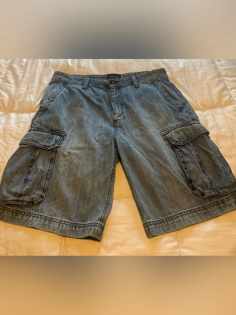 Y2K Denim Cargo St. John’s Bay Shorts Size 34